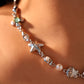 Platinum Plated Mermaid Sea Shell Necklace