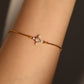 18K Real Gold Plated Diamond Cross Pendant Bracelet