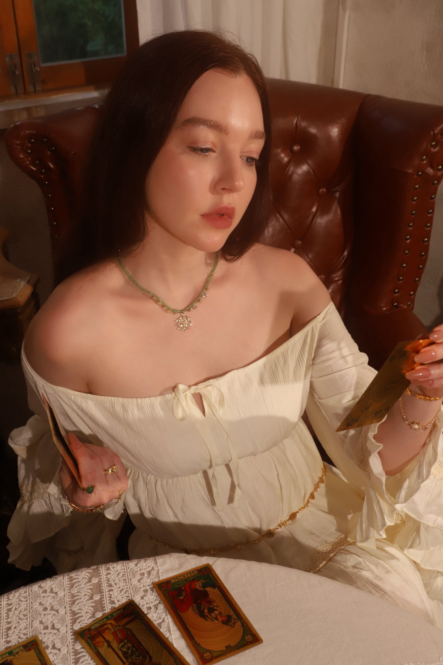 14K Real Gold Plated Sun Garden Necklace