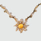 18K Real Gold Plated Orange Opal Sun Necklace