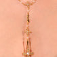 18K Real Gold Plated Eternal Cross Pearls Necklace