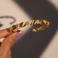 20K Real Gold Plated Diamond Flower Bracelet