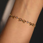 18K Real Gold Plated Multi Diamond Bowknot Bracelet