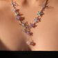 Multi Color Gem Butterfly Necklace