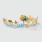 18K Gold Stainless Steel Coconut Tree Ocean Bracelet