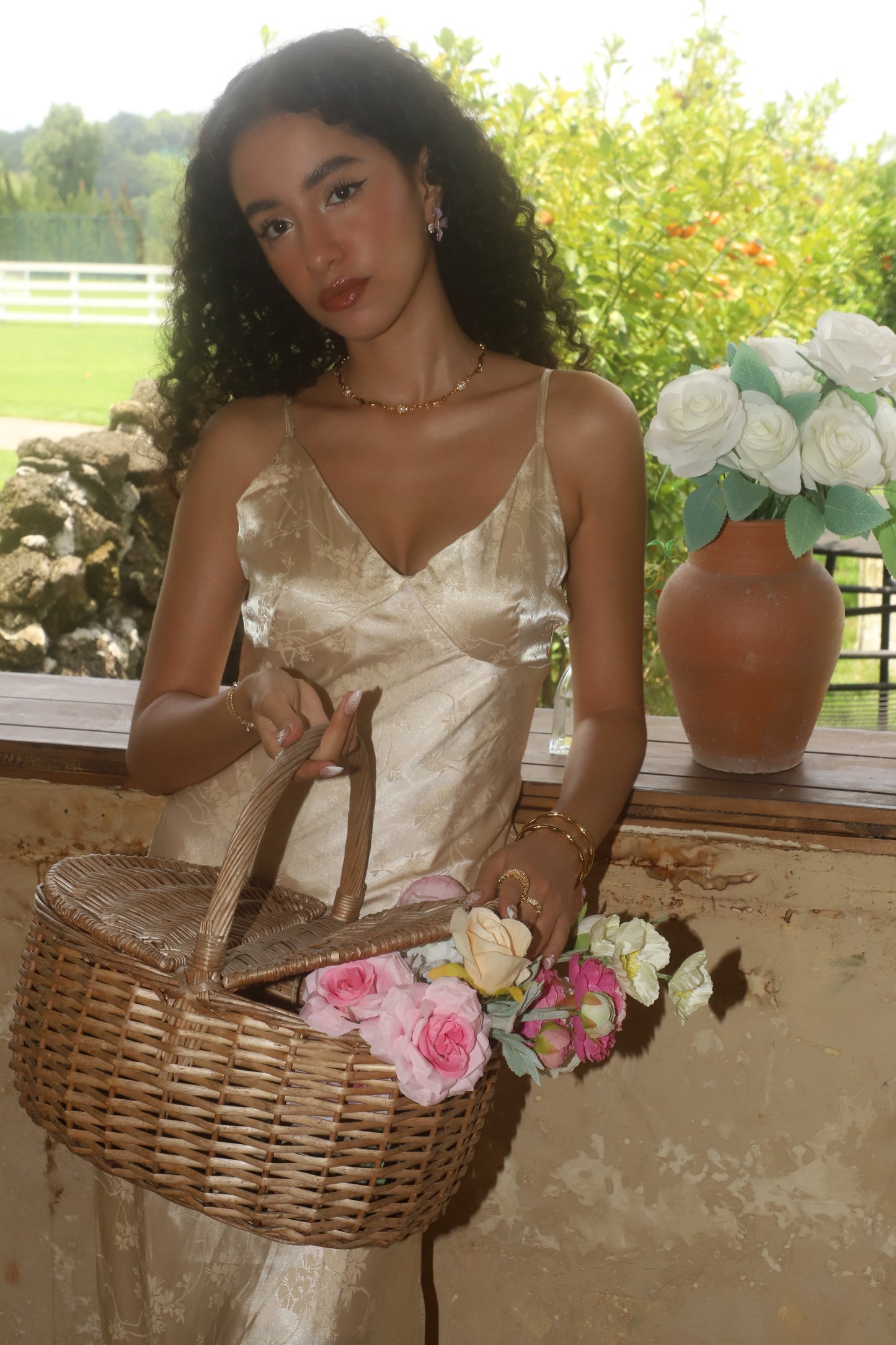 18K Real Gold Plated Multi Pearls Wave Necklace