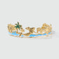18K Gold Stainless Steel Coconut Tree Ocean Bracelet