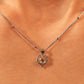 925 Sterling Silver Moonstone Heart Necklace