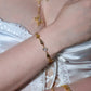 18K Real Gold Plated Citrine Diamond Bracelet