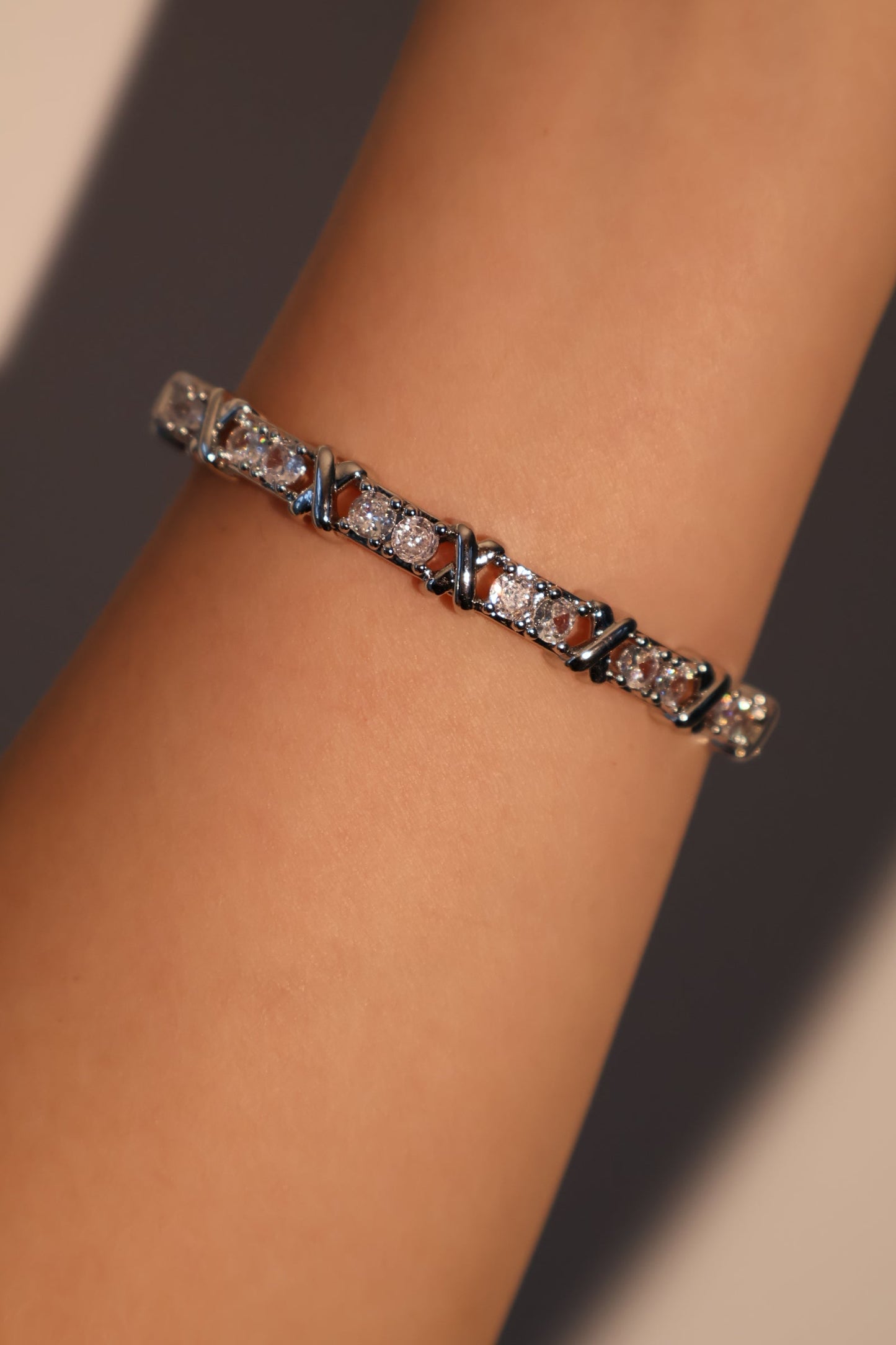 Diamond Cross Bracelet