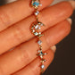14K Real Gold Plated Blue Star Moon Bracelet