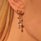 18K Real Gold Plated Butterfly Moonstone Dangle Earrings