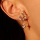 Mix Metal Butterfly Star Earrings