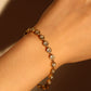 18K Gold Stainless Steel Multi Diamond Bracelet