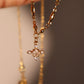 18K Real Gold Plated Diamond Cross Pendant Necklace