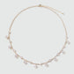 14K Real Gold Plated Multi Diamond Necklace