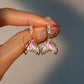 14K Real Gold Plated Dichroic Mermaid Tail Earrings