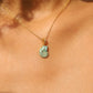 18K Gold Vermeil Blue Conch Necklace