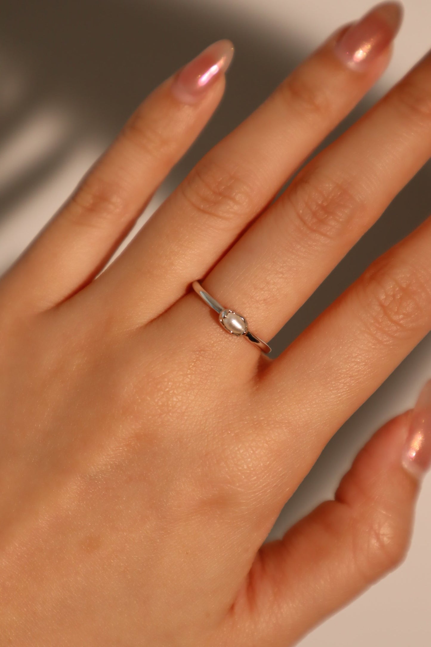 925 Sterling Silver Natural Pearl Ring