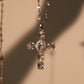 Stainless Steel Diamond Cross Necklace