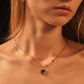 18K Real Gold Plated Gradient Heart Necklace