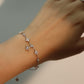 925 Sterling Silver Multi Lucky Leaf Bracelet
