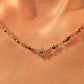 18K Real Gold Plated Diamond Flower Necklace