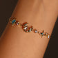 14K Real Gold Plated Blue Star Moon Bracelet