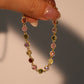 18K Real Gold Plated Multi Color Gemstones Bracelet