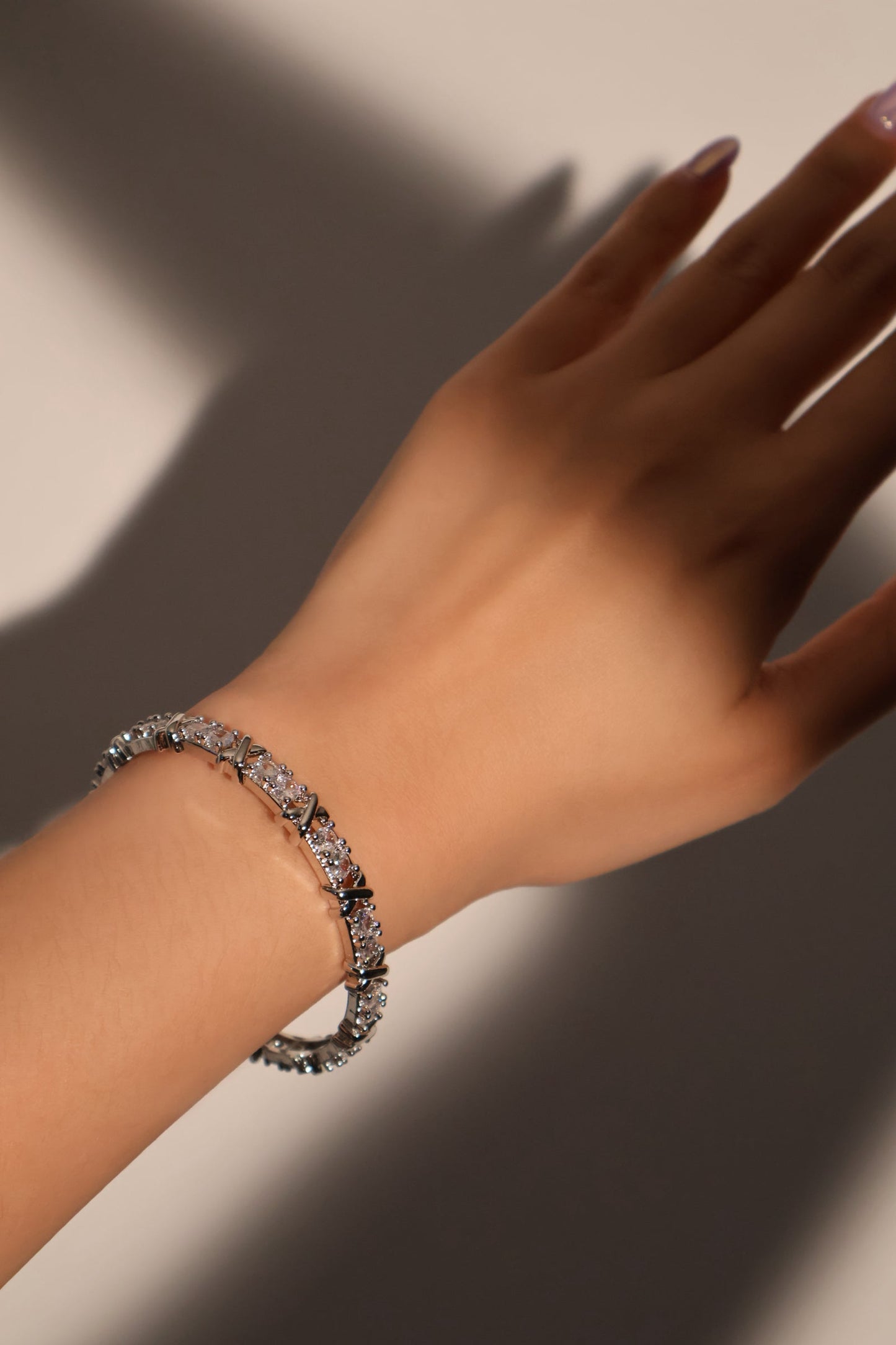 Diamond Cross Bracelet