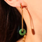 18K Real Gold Plated Jade Dragon Necklace  (EARRINGS INCLUDED)