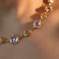 18K Real Gold Plated Multi Moonstone Shell Necklace