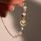 14K Real Gold Plated Moonlight Moon Bracelet