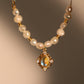 14K Real Gold Plated Freshwater Pearl Magic Mirror Necklace
