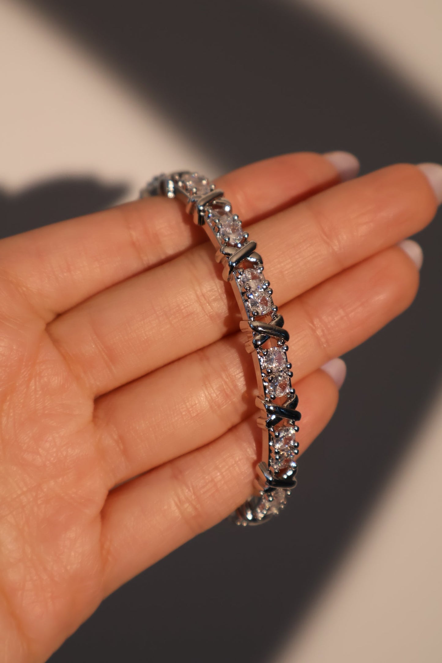 Diamond Cross Bracelet