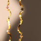 18K Real Gold Plated Heart Waves Layer Necklace