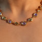 18K Real Gold Plated Multi Moonstone Shell Necklace