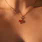 18K Gold Stainless Steel Maple Leaves Necklace