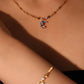 18K Real Gold Plated Moonstone Moon Star Necklace