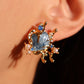 18K Real Gold Plated Blue Shell Earrings