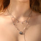 Platinum Plated Shell Starfish Pearls Layer Necklace