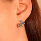 Moonstone Moon Star Earrings