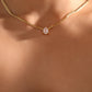18K Gold Stainless Steel Water Droplets Chain Necklace