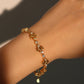 18K Real Gold Plated Multi Diamond Iris Bracelet