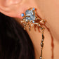 18K Real Gold Plated Blue Shell Earrings