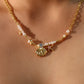 18K Real Gold Plated Sea Shell Pearls Necklace