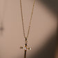 14K Real Gold Plated Heavenly Cross Necklace