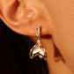 14K Real Gold Plated Dichroic Mermaid Tail Earrings