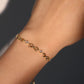 18K Real Gold Plated Multi Diamond Bowknot Bracelet