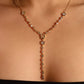 14K Real Gold Plated Diamond Chain Necklace